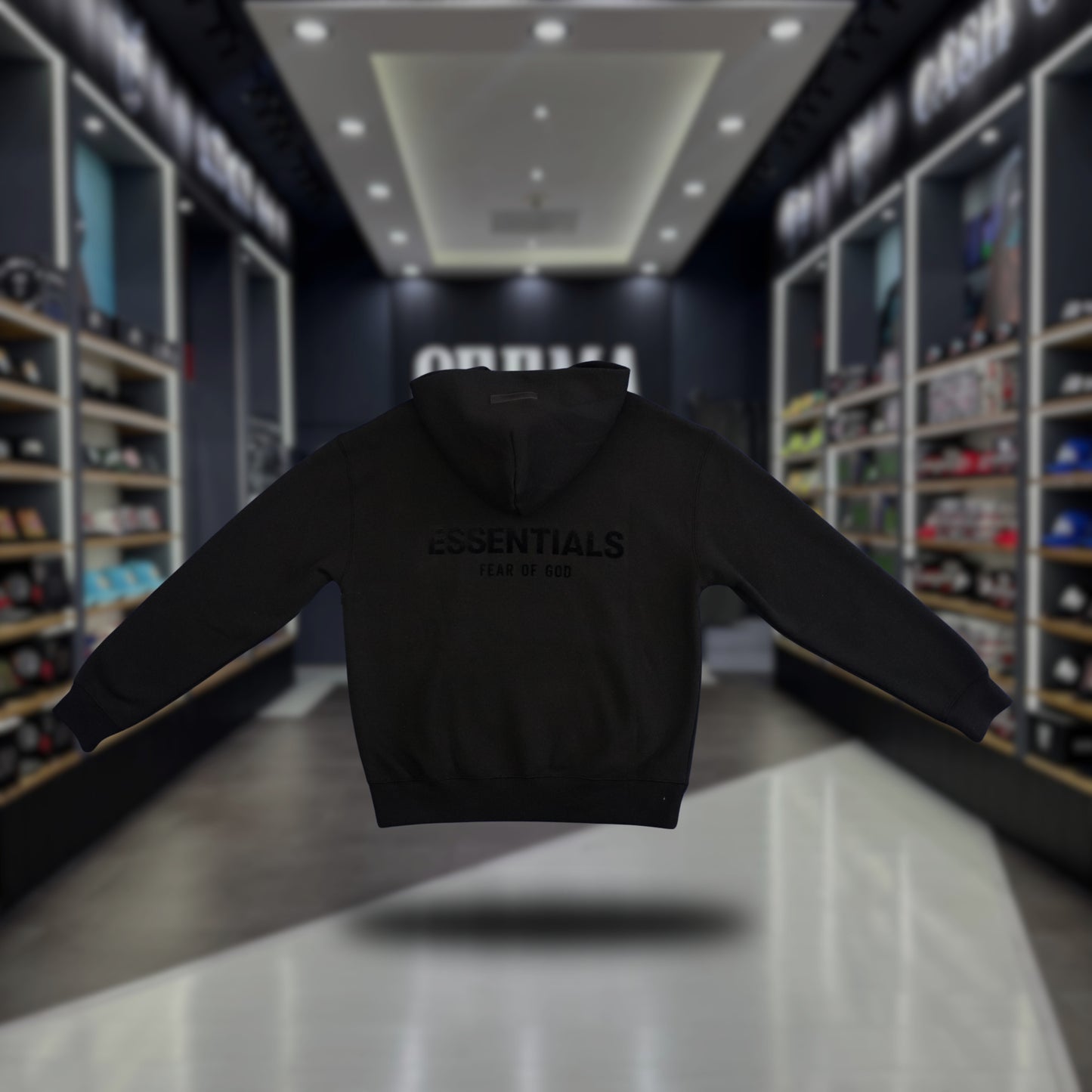 HOODIE ESSENTIALS BLACK