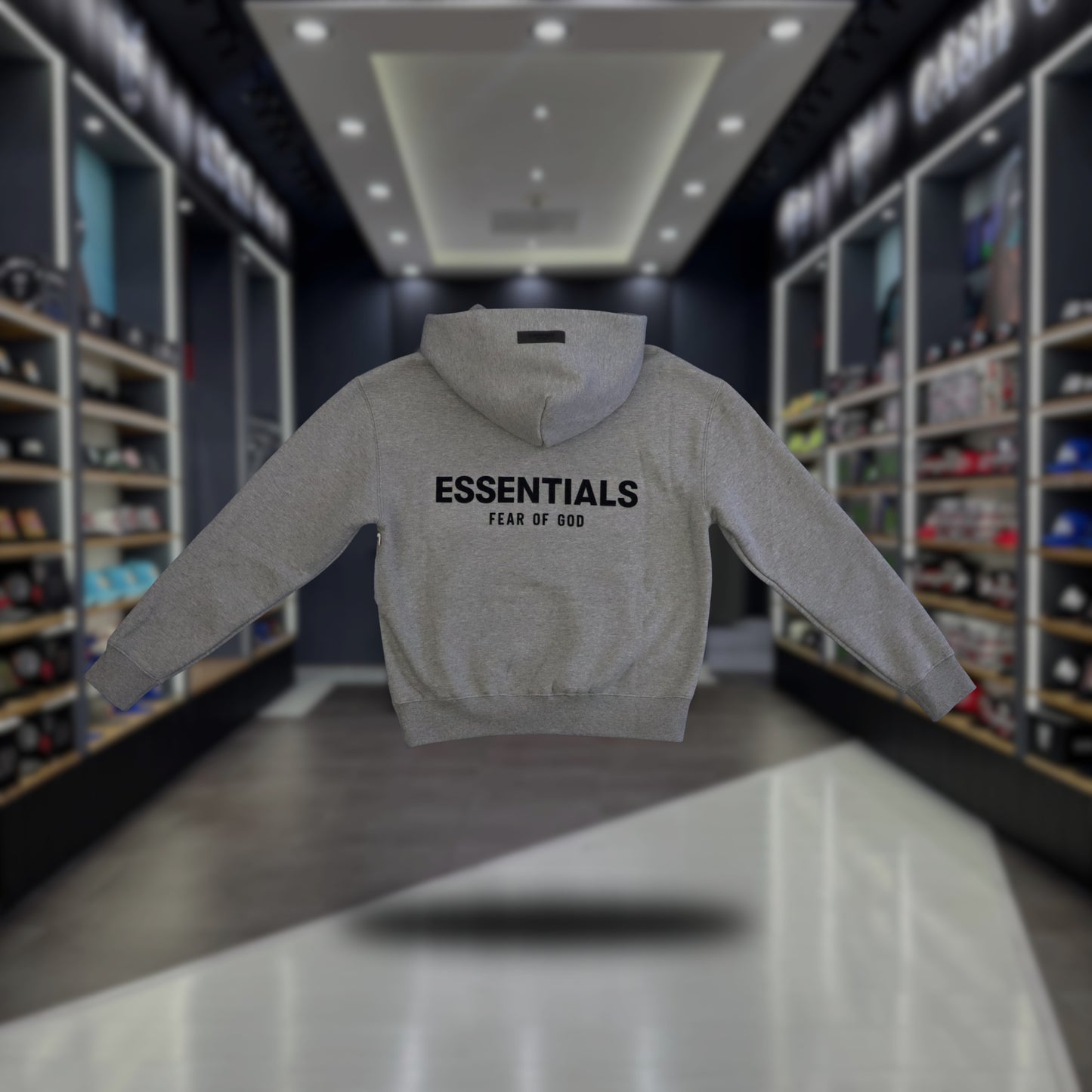 HOODIE ESSENTIALS DARK GRAY