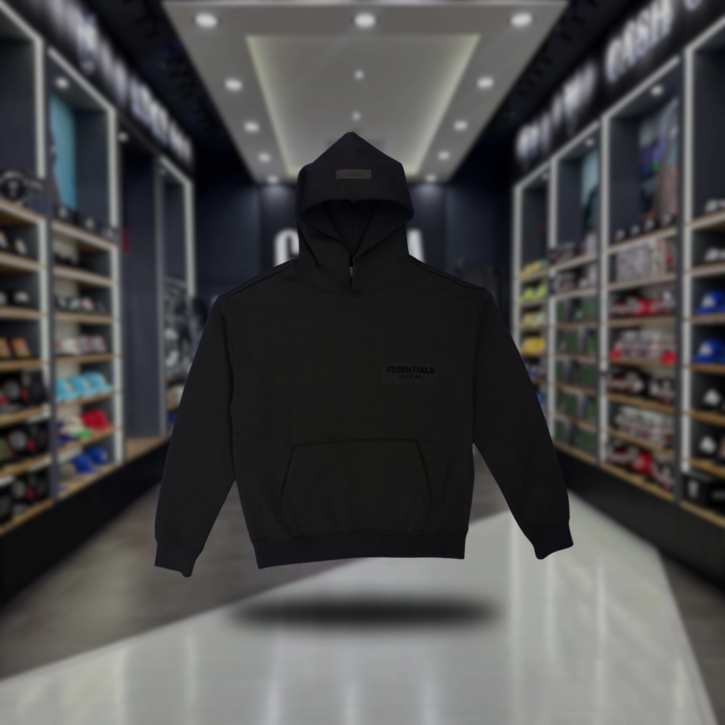 HOODIE ESSENTIALS BLACK