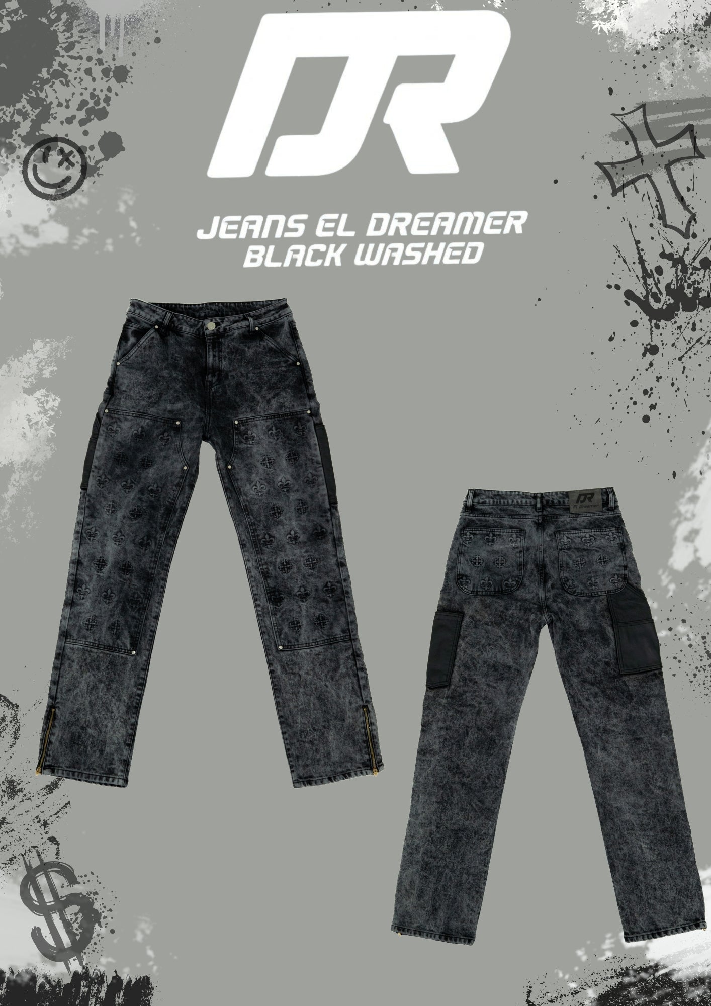 JEANS EL DREAMER  "BLACK WASHED"